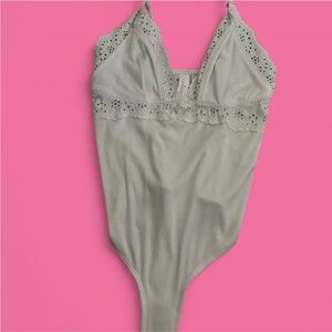 Colsie White Lace Bodysuit